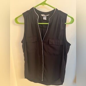 H&M Black Sleeveless Blouse